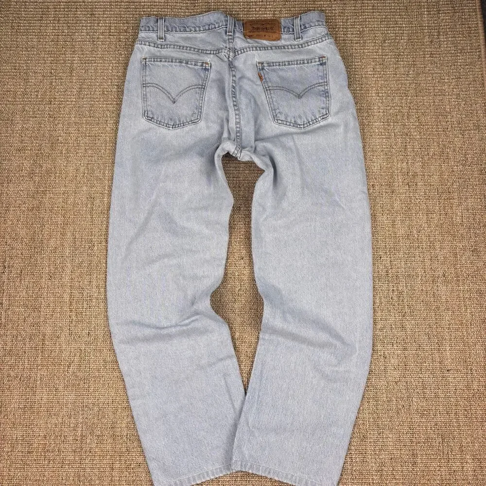 👖 Vintage Levi's 505 Orange Tab Jeans | W34 L30 | Light Wash